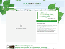 Tablet Screenshot of adamgrattonnd.com